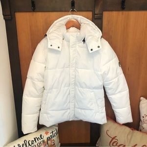 Zyia White Winter Coat - Puffer Jacket